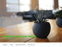 Tablet Screenshot of feminist-review-trust.com